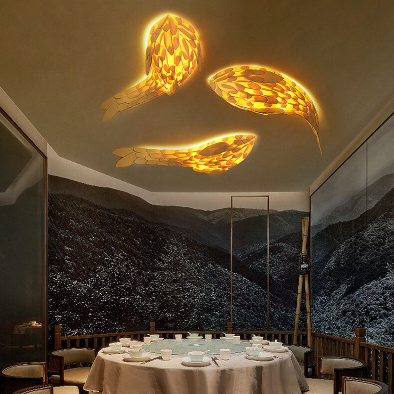 Artivion Moderne Deko-Wandleuchte aus Lindenholz | 2/4 Lichtoptionen | Elegantes Design | Perfekt für Wohnzimmer & Flur