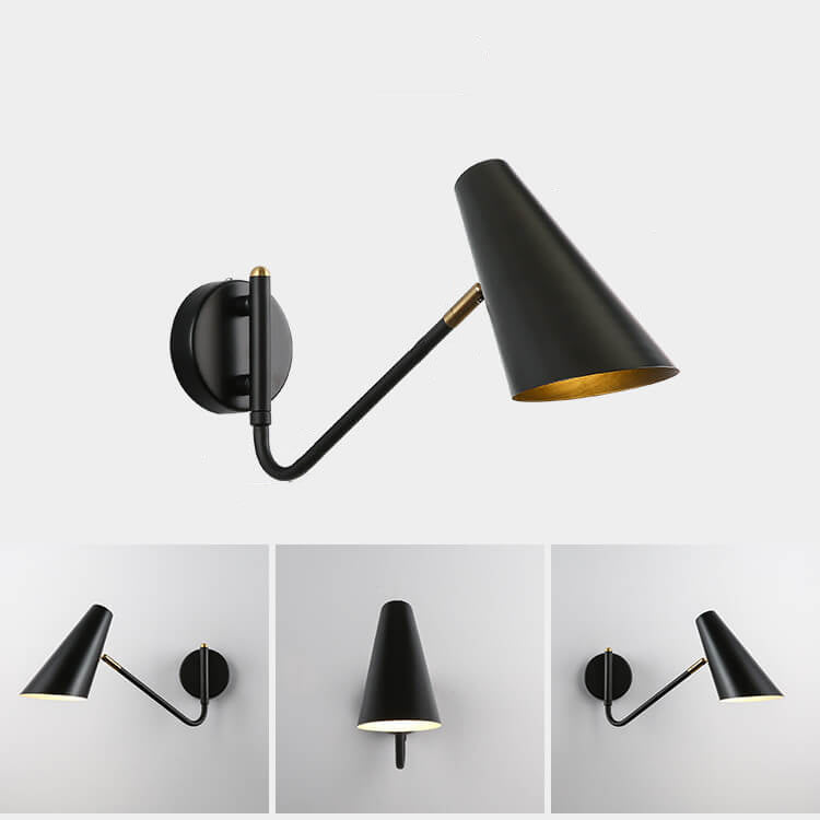 LioraFlex Drehbare Wandlampe | Nordic Design | Minimalistisch | Schwarz, Weiß oder Gold | Wandleuchte für Zuhause
