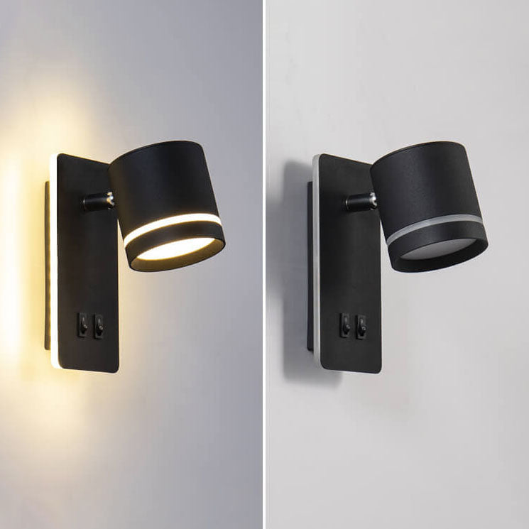 LumoSquare Nordic Minimalist LED Wandleuchte | Rotierbarer Wandstrahler | Leselicht & Dekor