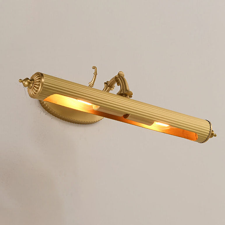 EleganceTwin Französisches Antik Kupfer Wandlicht | 2-Licht | Spiegel Front | Dekorative Wandleuchte