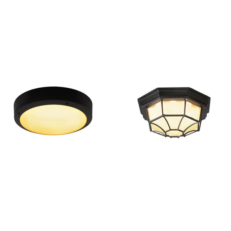 LunaShield Outdoor LED-Deckenleuchte | Wasserdicht | Aluminium | Rund & Achteckig | 3 Farbmodi