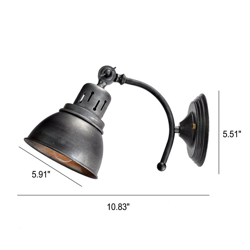 Ironvista RetroGlow Wandleuchte | Industrieller Stil | Korridor- & Flurbeleuchtung | 1-flammig