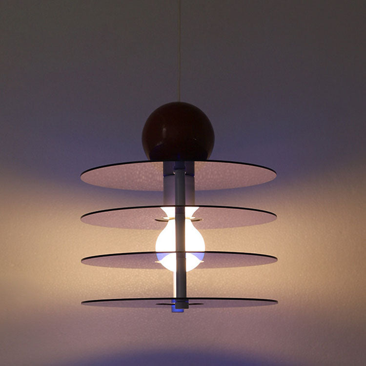 Aurova Nordic Acryl Pendelleuchte | Farbige Hängeleuchte | Modernes Design für Schlafzimmer & Wohnbereiche