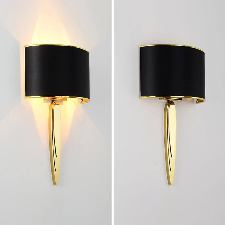 Eleganta Lux LED Wandleuchte | Minimalistisches Design | Stoffschirm & Edelstahl | Modern & Elegant