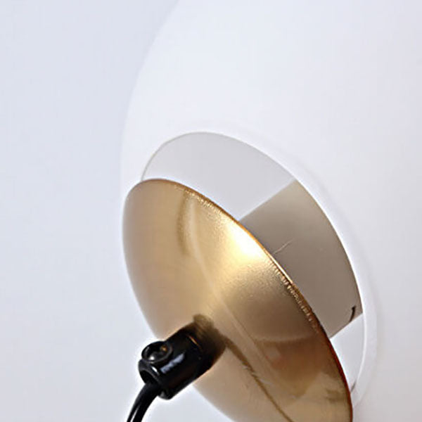 SpiraLume Kreative Tischlampe | Glas-Kugeldesign | Spiralfuß | Moderne Beleuchtung für Zuhause