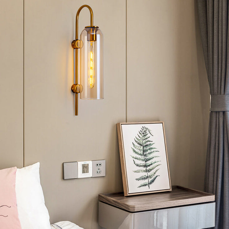 ZenoLuxe Nordic Design LED Wandlampe | Gebogene Arm | Modern | Dekoration für Zuhause