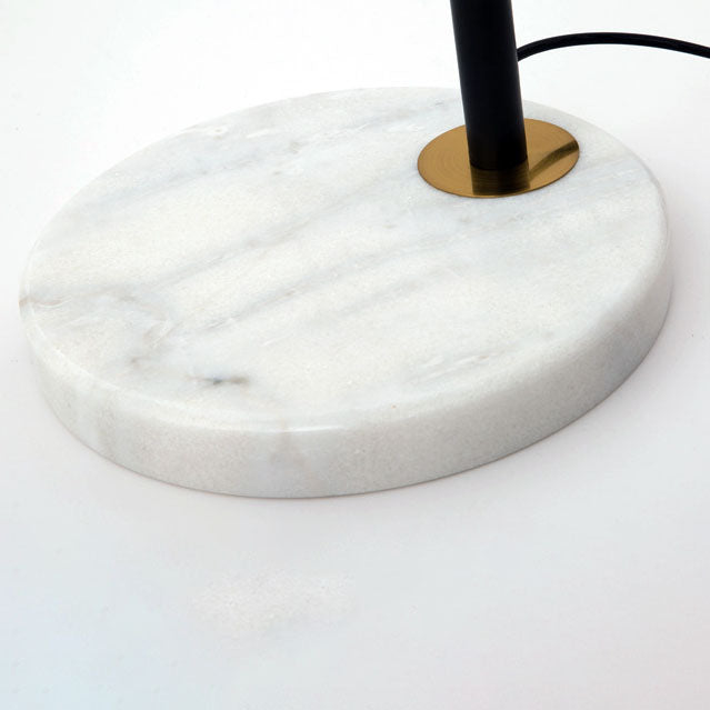 Illureva Nordic Minimalistische Stehlampe | Glaskuppel | Marmorsockel | 1-Licht Design | Eleganz für Wohnzimmer & Büros