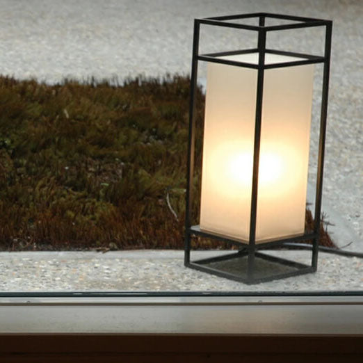 Zenoria Stehlampe | Japanisches Tatami-Design | Rechteckig | Stoff & Eisen | LED Bodenlampe