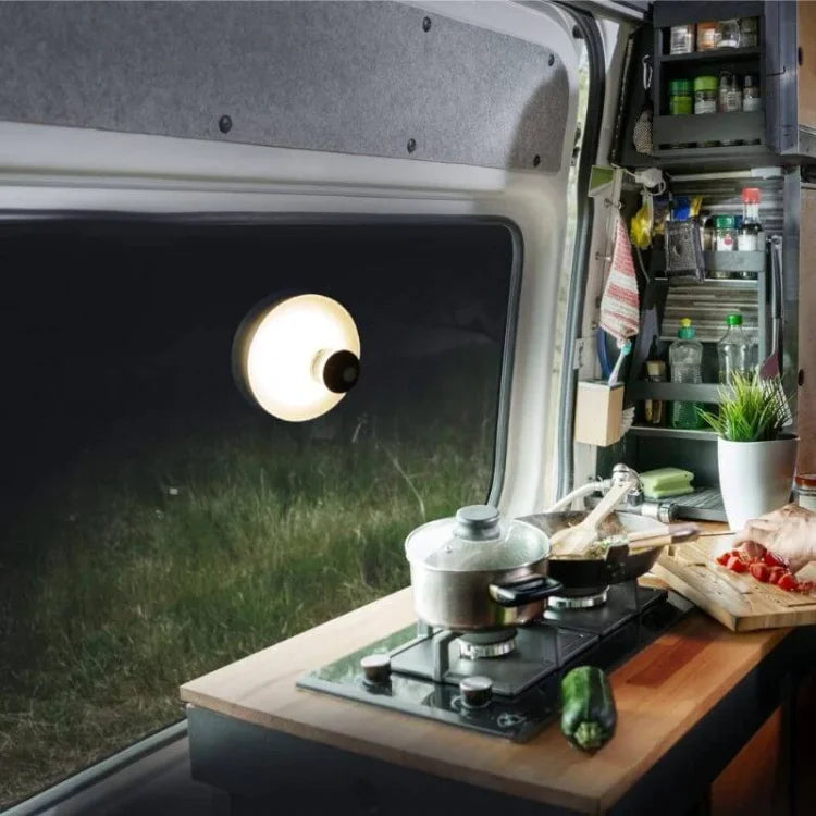 GlowGrip Wiederaufladbare Saugnapf-Leuchte | Kabellose LED-Lampe | Perfekt für Bad & Küche