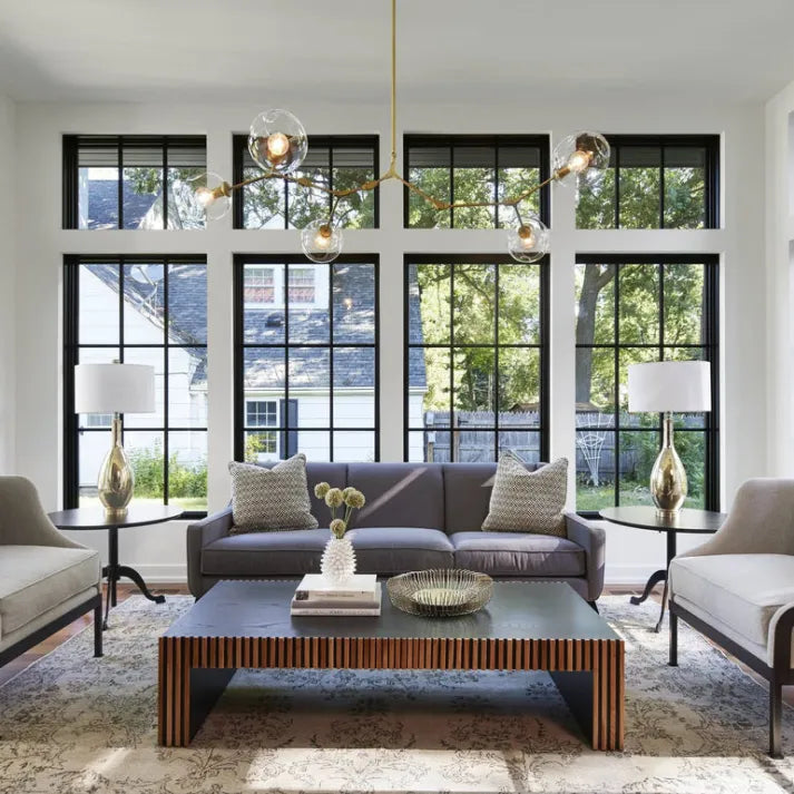 BubbleSphere Sputnik Kronleuchter mit Glaskugeln | Modernes Design | Luxuriöse Beleuchtung für Wohn- & Esszimmer