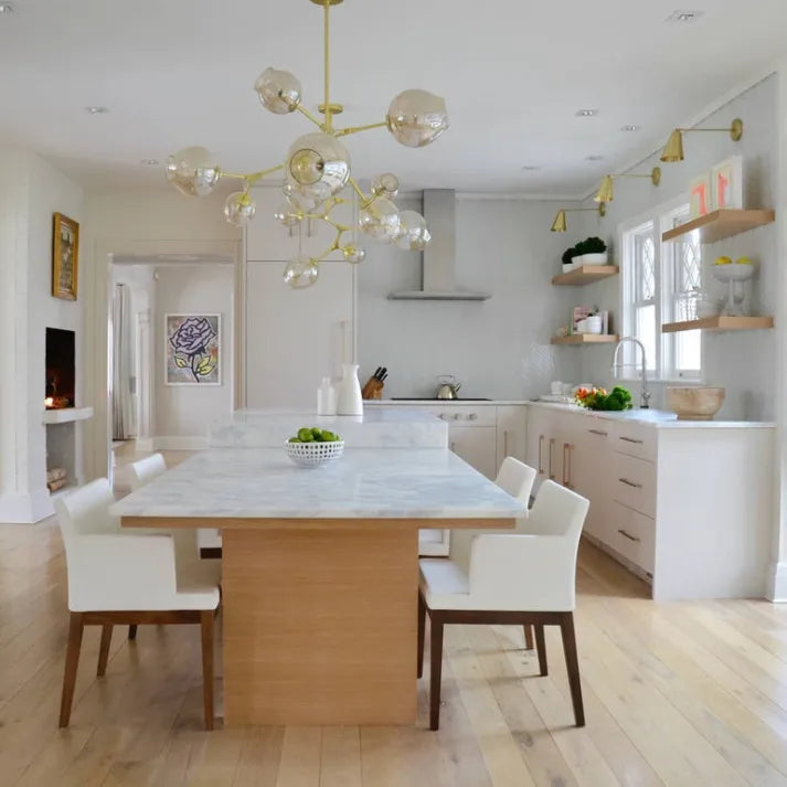 BubbleSphere Sputnik Kronleuchter mit Glaskugeln | Modernes Design | Luxuriöse Beleuchtung für Wohn- & Esszimmer