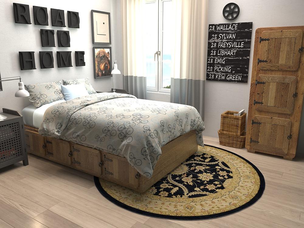 Velouris Luxuriöser Vintage-Teppich | Klassisches Design | Perfekt für Wohnzimmer & Esszimmer