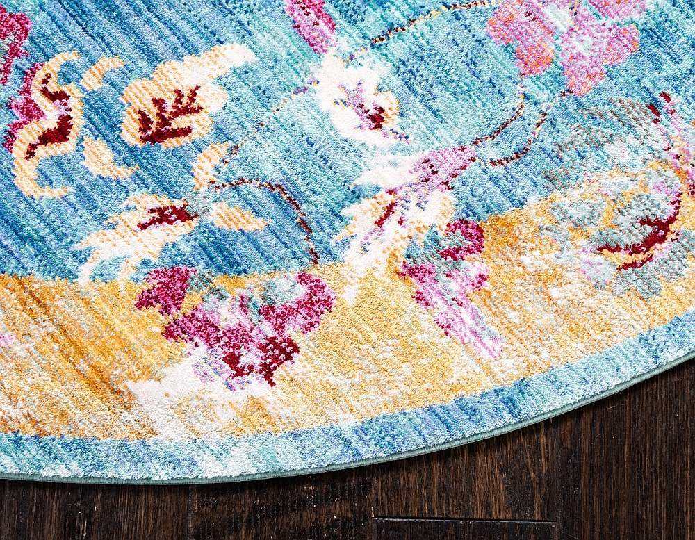 Floravana Vintage Teppich mit Blumenmuster | Eleganter Stil | Weich & Strapazierfähig | Perfekt für Wohnzimmer & Schlafzimmer