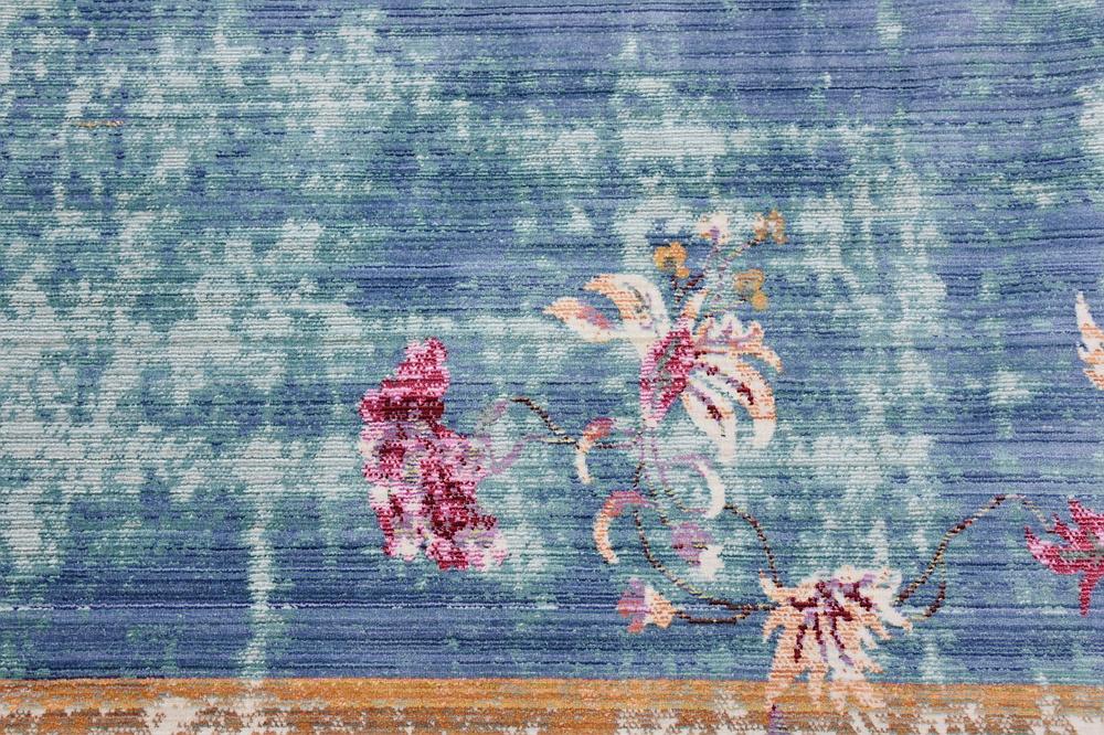 Floravana Vintage Teppich mit Blumenmuster | Eleganter Stil | Weich & Strapazierfähig | Perfekt für Wohnzimmer & Schlafzimmer