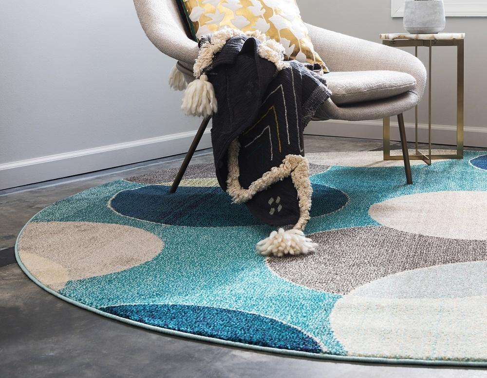 CircleLuxe Moderner Teppich für Wohnräume | Runde & Rechteckige Formen | Elegantes Design