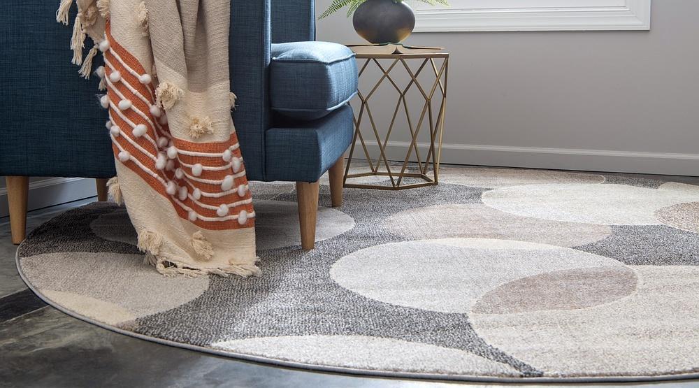 CircleLuxe Moderner Teppich für Wohnräume | Runde & Rechteckige Formen | Elegantes Design