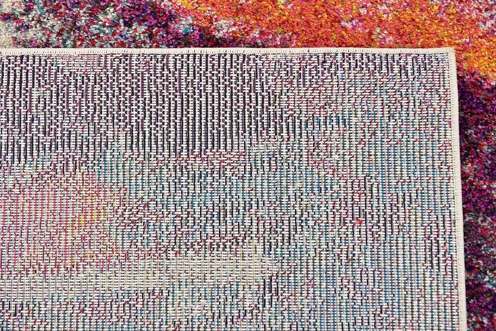 Colorista Splash Teppich | Faded Multi-Color Design | Rechteckig & Rund | Stilvolle Dekoration für Zuhause