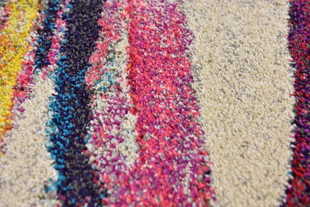 Colorista Splash Teppich | Faded Multi-Color Design | Rechteckig & Rund | Stilvolle Dekoration für Zuhause