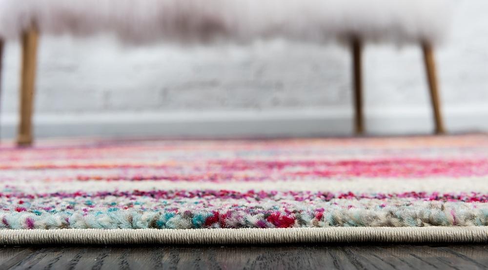 Colorista Splash Teppich | Faded Multi-Color Design | Rechteckig & Rund | Stilvolle Dekoration für Zuhause