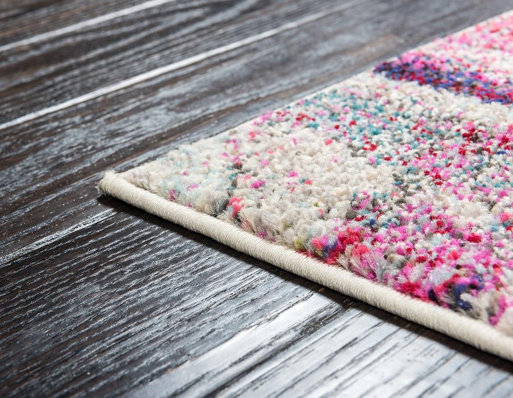 Colorista Splash Teppich | Faded Multi-Color Design | Rechteckig & Rund | Stilvolle Dekoration für Zuhause