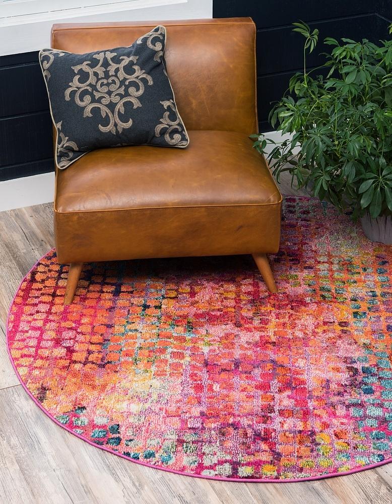 Circluna Moderner Teppich mit Kreisdesign | Luxuriöse Wohnraumdeko | Weich & Pflegeleicht