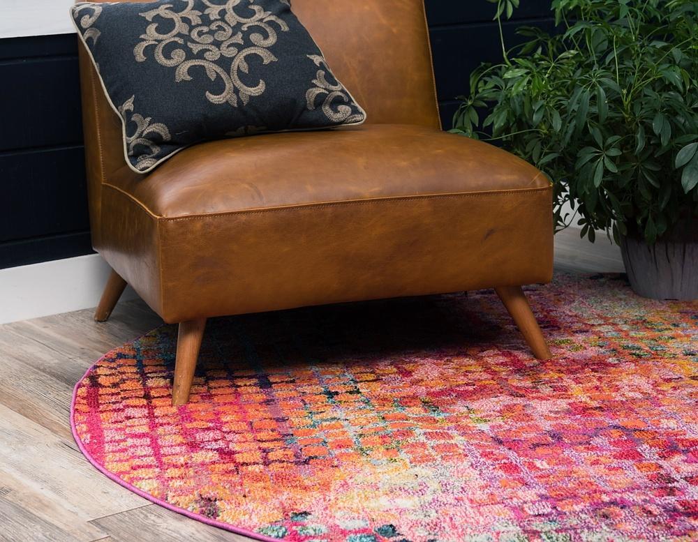 Circluna Moderner Teppich mit Kreisdesign | Luxuriöse Wohnraumdeko | Weich & Pflegeleicht