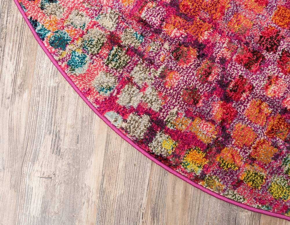 Orbira Moderner Teppich mit Kreisdesign | Elegante Wohnraumdeko | Weich & Pflegeleicht