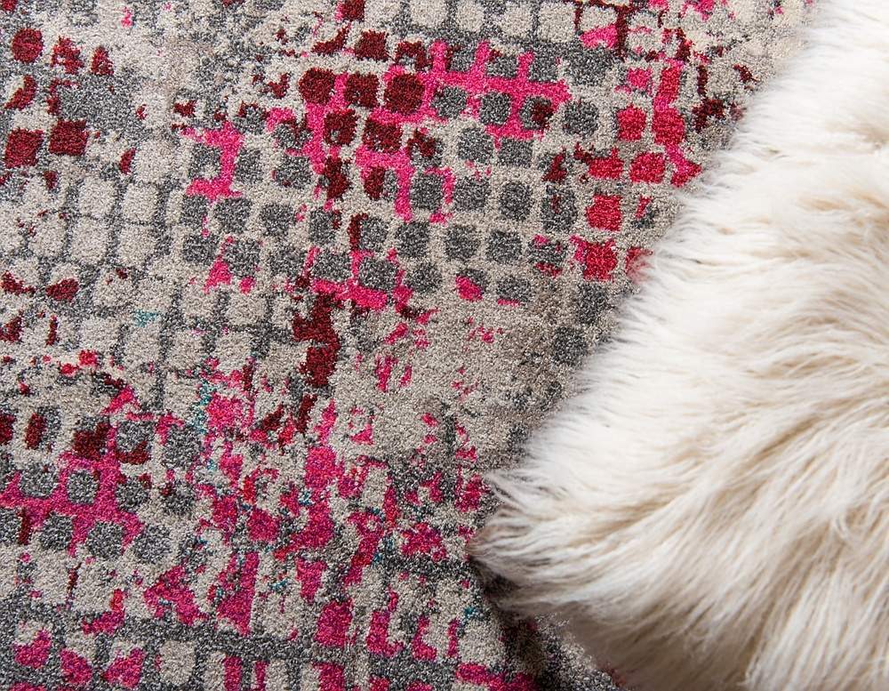 Circluna Moderner Teppich mit Kreisdesign | Luxuriöse Wohnraumdeko | Weich & Pflegeleicht