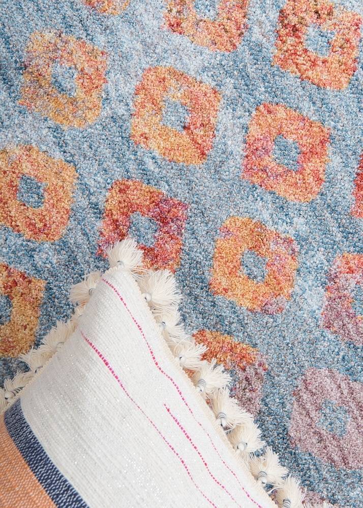 ColorPatch Regenbogen Teppich | Quadratmuster Teppich | Moderne Farben & Designs