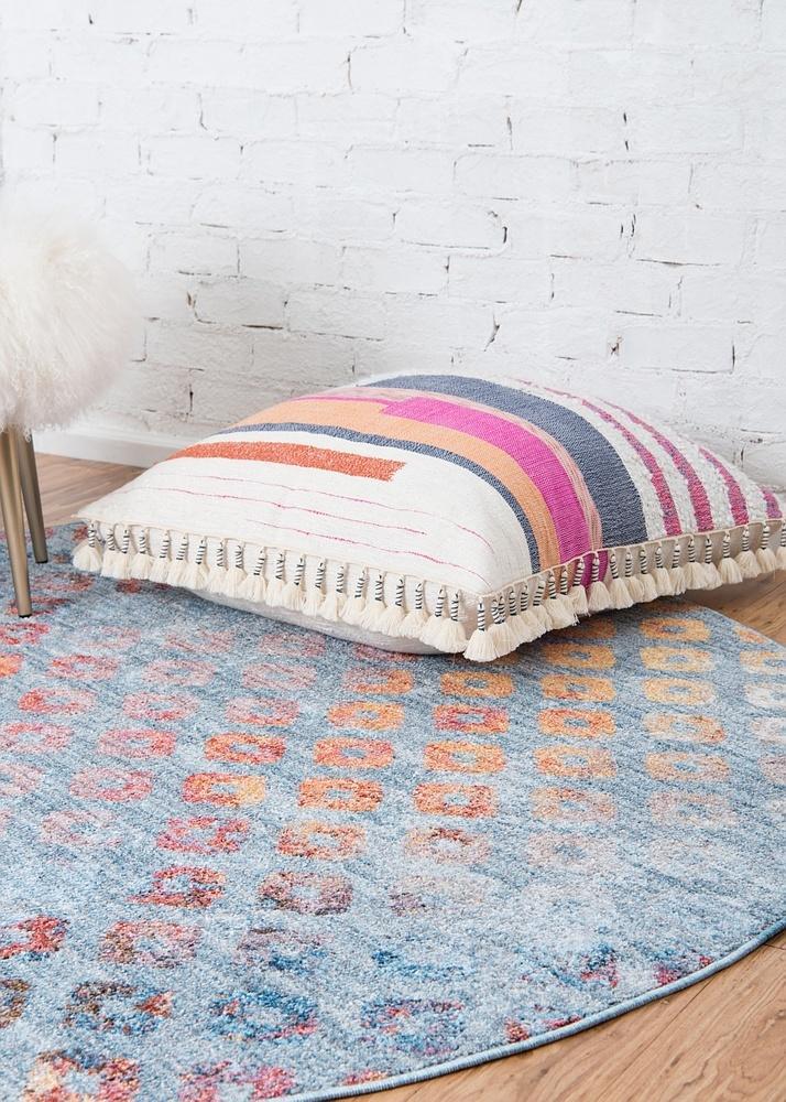 ColorPatch Regenbogen Teppich | Quadratmuster Teppich | Moderne Farben & Designs