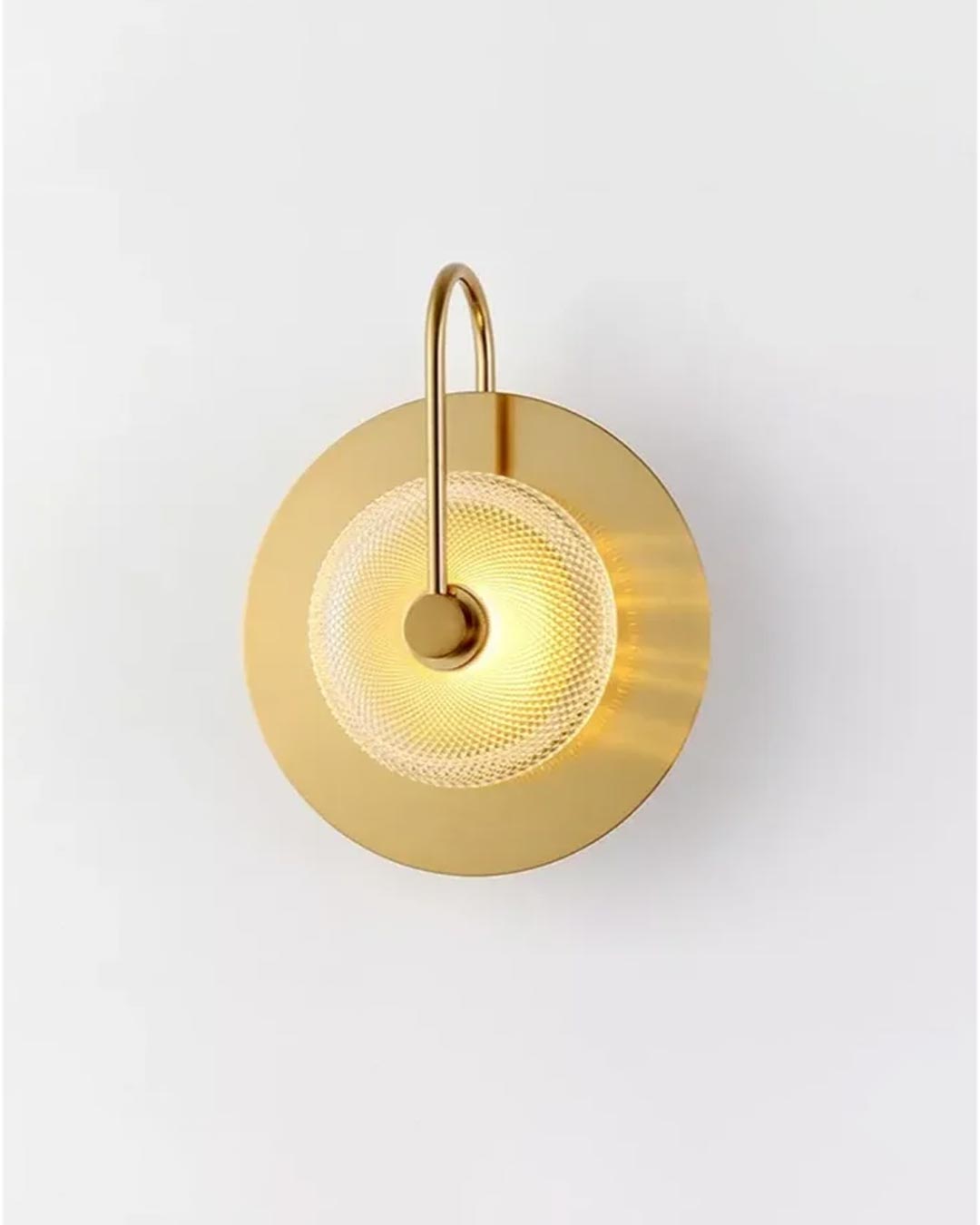 AuroraTorch Runde Metall-Wandleuchte | Modernes Design | Stimmungsvolle Wandbeleuchtung