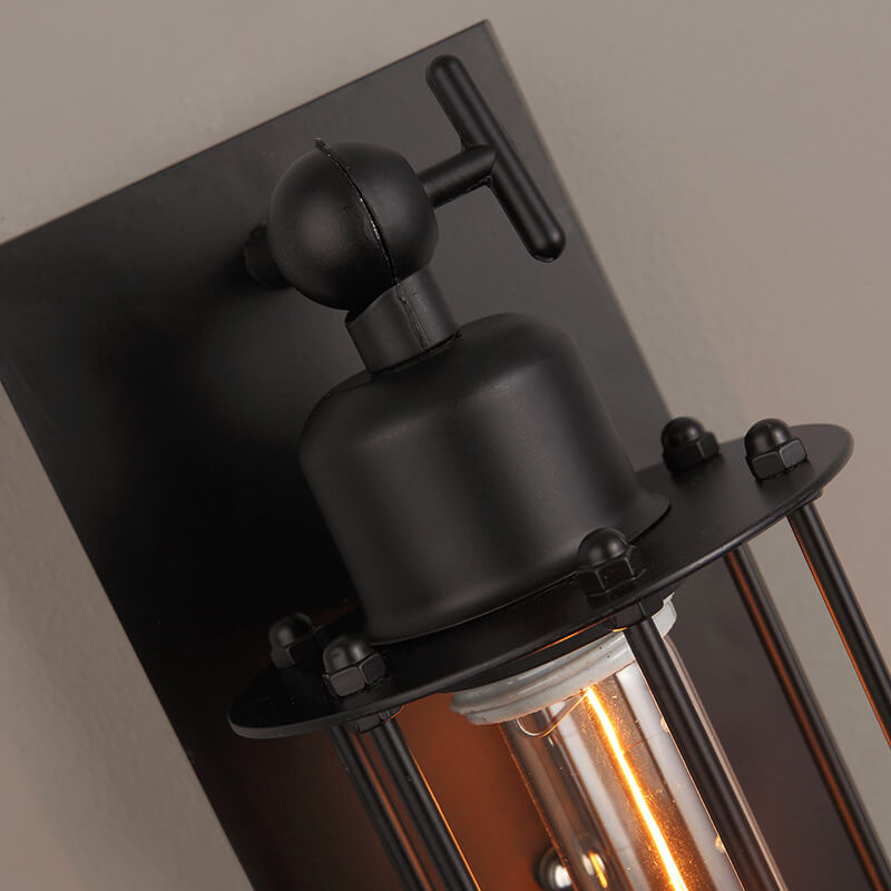 Lumipoint Industrial Wandlampe | 1-Licht Pencil-Glühbirne | LED Wandleuchte | Minimalistisches Design