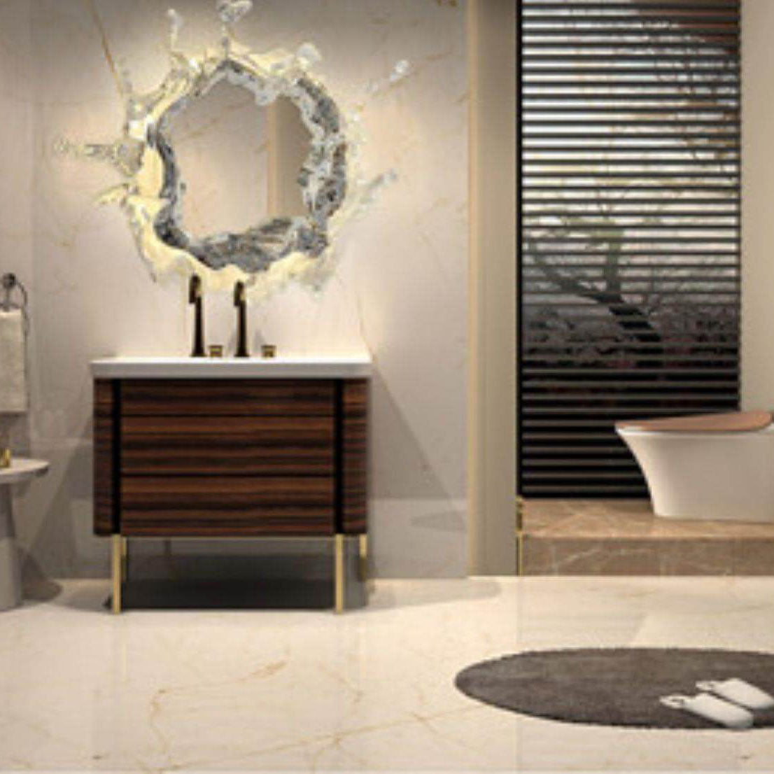 Splashora Wandleuchte | Modernes Wasserspritz-Design | Edelstahl & Acryl | LED & Dimmbar