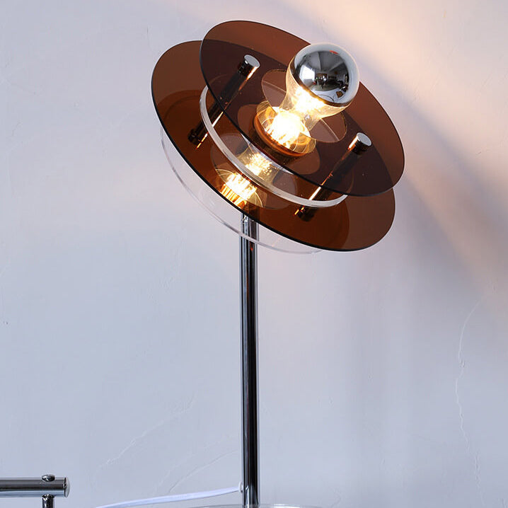 AstroVibe Moderne Acryl Tischlampe | Space-Saucer Design | Einzigartig | Stimmungsvolles Licht | Deko für Zuhause