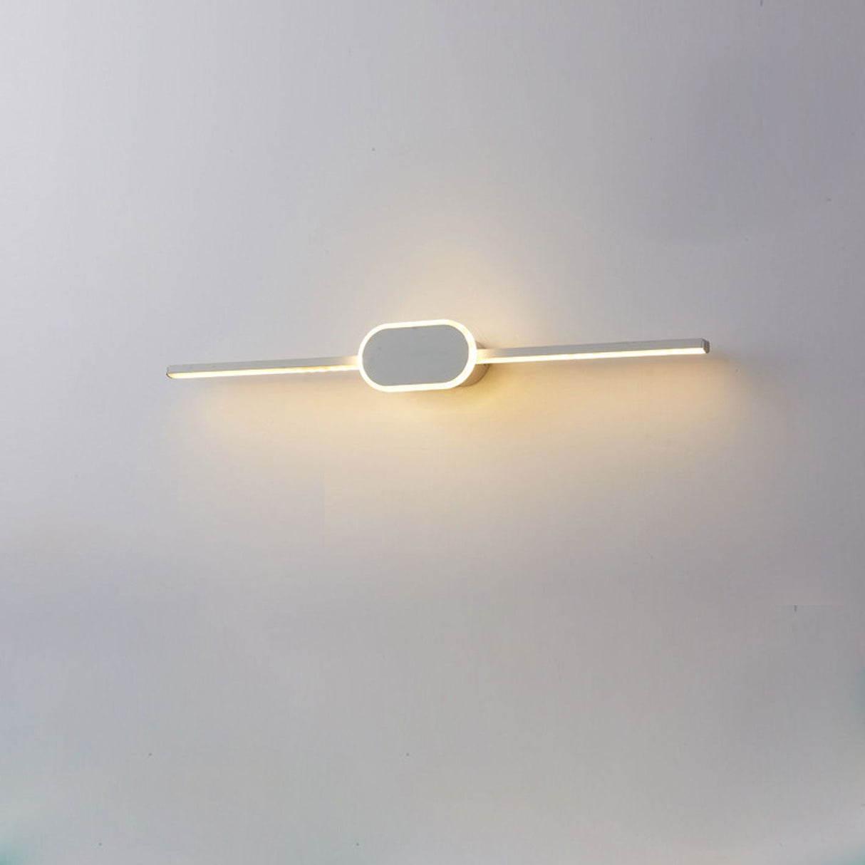 NovaBeam LED Wandleuchte | Minimalistisches Design | Ovaler Sockel | Dimmbar | Badezimmer- & Wohnbeleuchtung