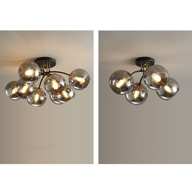 AstraLuxe Glas-Deckenleuchte | Luxus Design | 4/6/8 Lichter | Modern & Elegante Beleuchtung für Ihr Zuhause