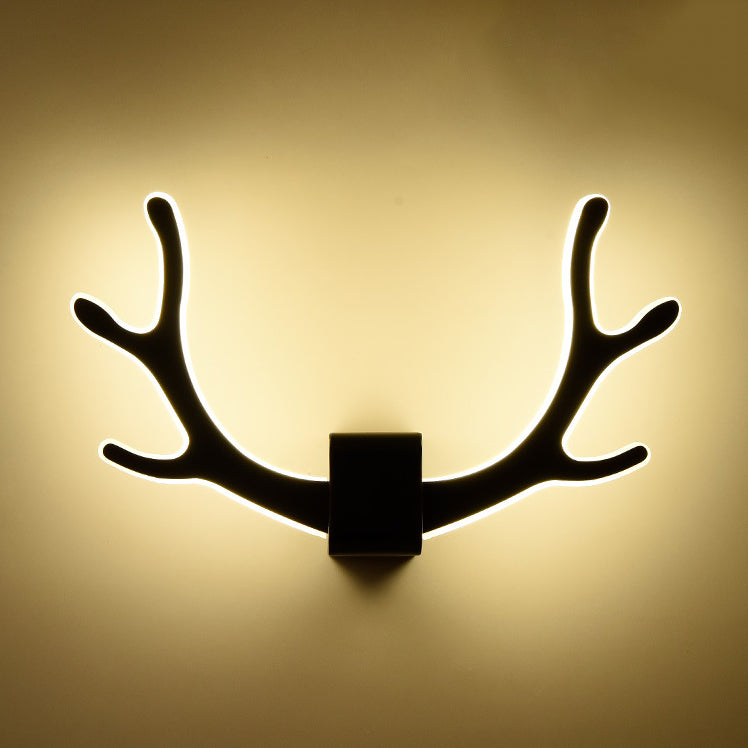 LumiAntler LED Wandleuchte | Nordisches Geweihdesign | Modernes Acryl | Warmes & Kaltes Licht | Kreative Wandlampe