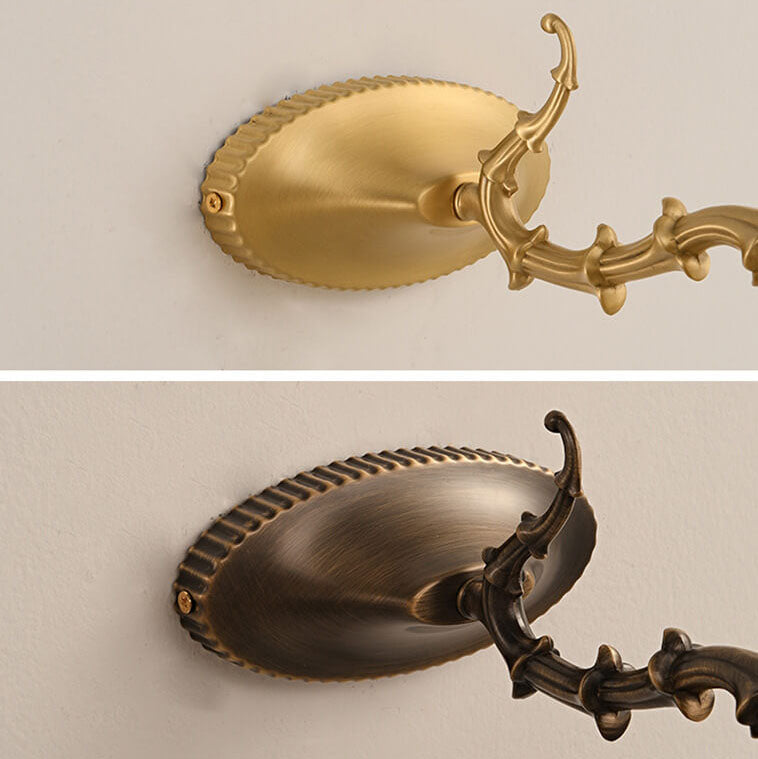 EleganceTwin Französisches Antik Kupfer Wandlicht | 2-Licht | Spiegel Front | Dekorative Wandleuchte