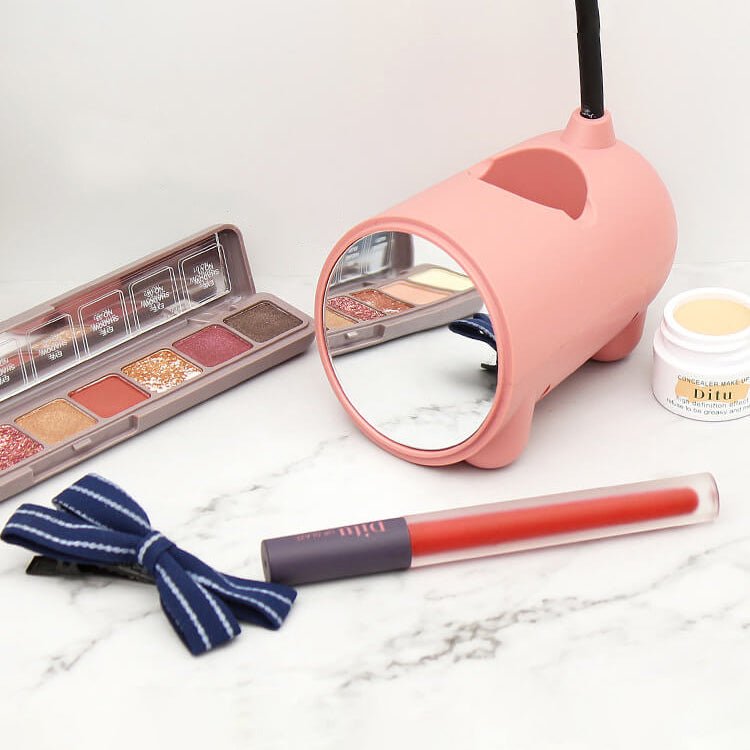 BunnyGlow Kreative LED Touch-Lampe mit Stifthalter | USB-Ladefunktion | Schreibtischlampe | Kinderzimmer Deko