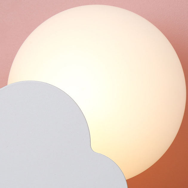 Cloudora Nordic Wandlampe | Glas & Holz | Einzigartiges Wolkendesign | Stimmungslicht für Zuhause