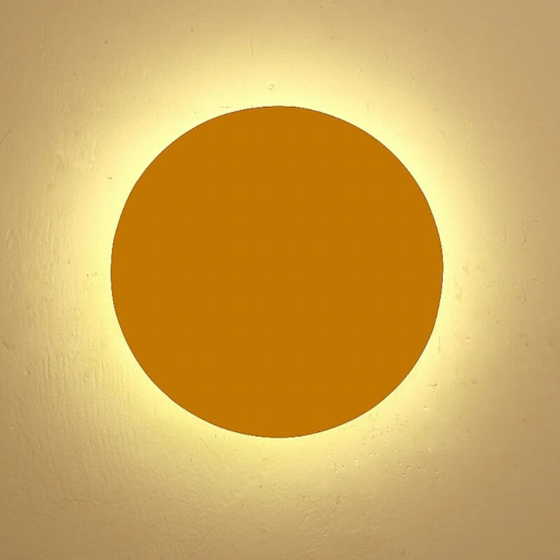 GlowOrb Minimalistische Runde LED Wandleuchte | Farbvielfalt | Dimmbares Licht