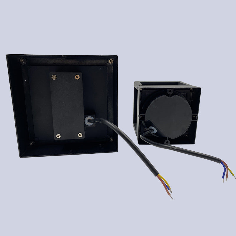 LumenSquare Waterproof LED Außenwandleuchte | Zeitloses Aluminium-Acryl Design | Garten- und Terrassenbeleuchtung