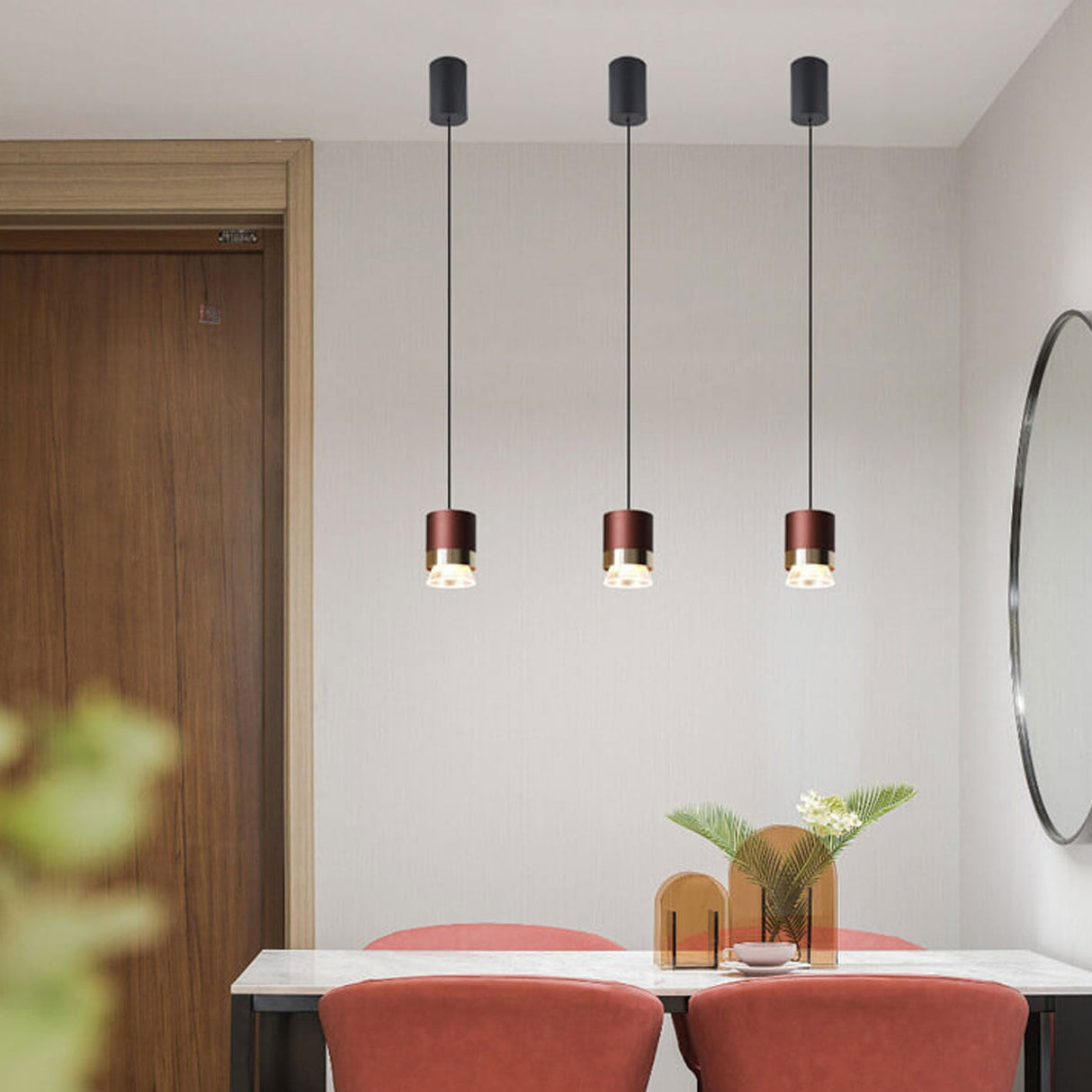 Lumosfera Nordic LED Pendelleuchte | Zylindrisches Design | Aluminium & Acryl | Warmes oder Weißes Licht