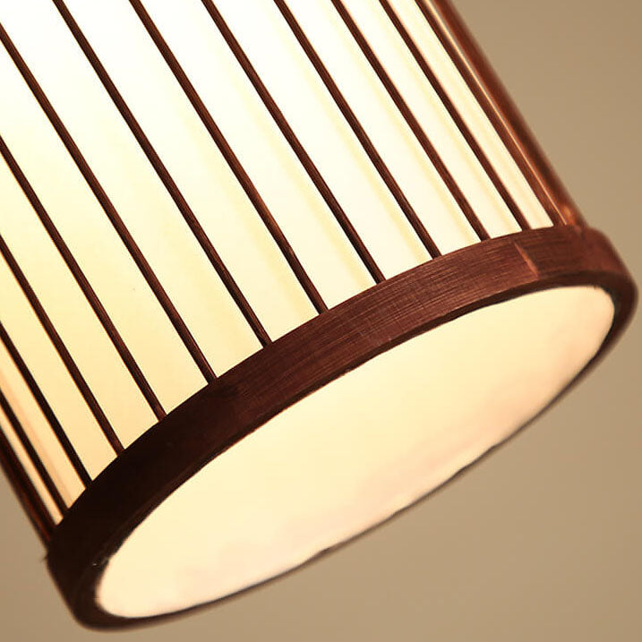 Bambora Zen Pendelleuchte | Handgewebte Bambus-Laterne | Japanisches Design | Natürliche Eleganz