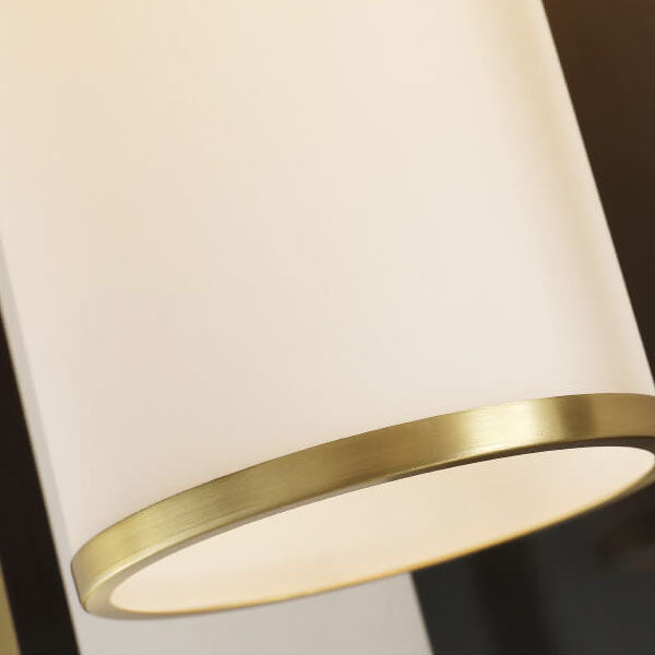 Luminaria Moderne Wandlampe | Kupfer & Glas | Chinesisches Design | Säulenring-Licht