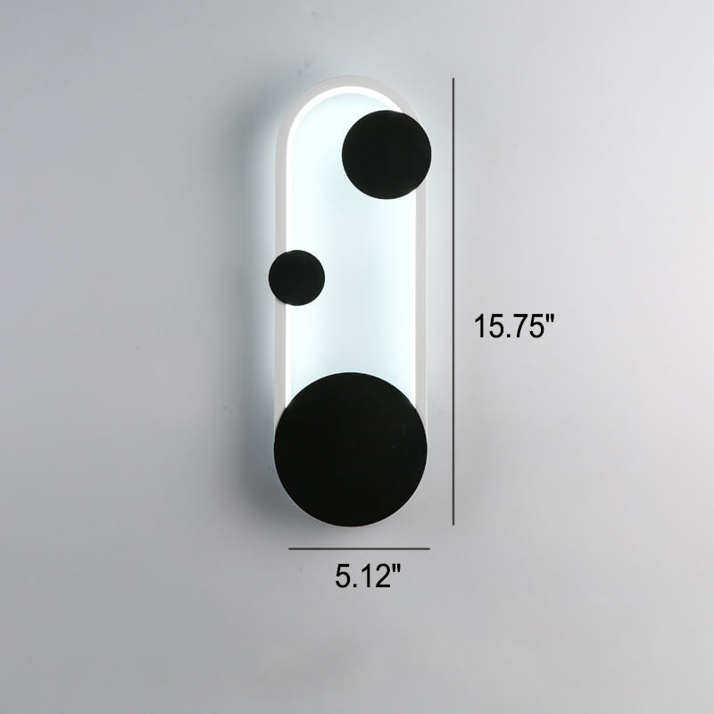 Arctuvo LED Wandleuchte | Modernes Oval- & Ringdesign | Minimalistische Wandlampe | Dimmbar