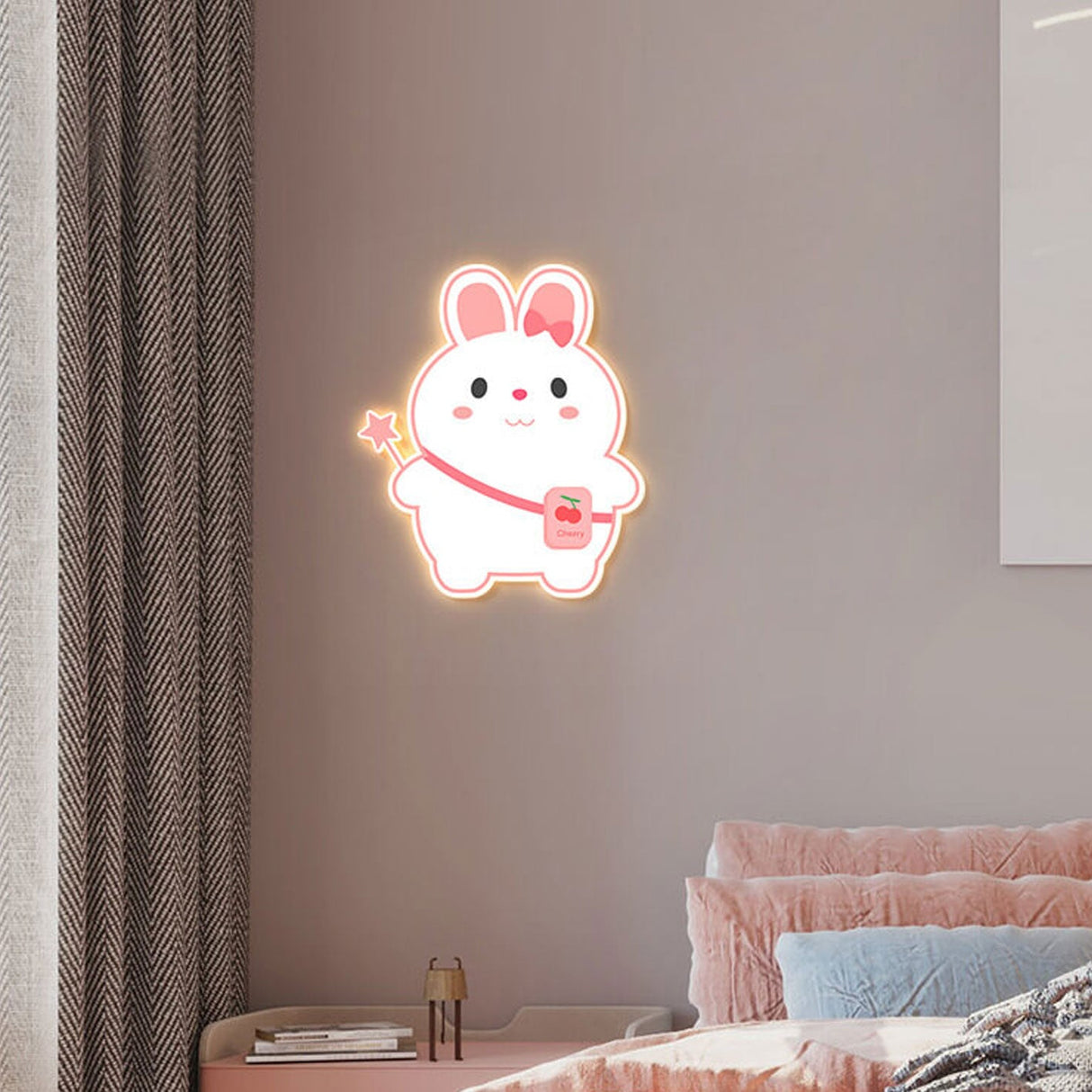 GlowBunny LED Kinder Wandleuchte | Kreatives Design | Einhorn & Hase | Dimmbar & Modern