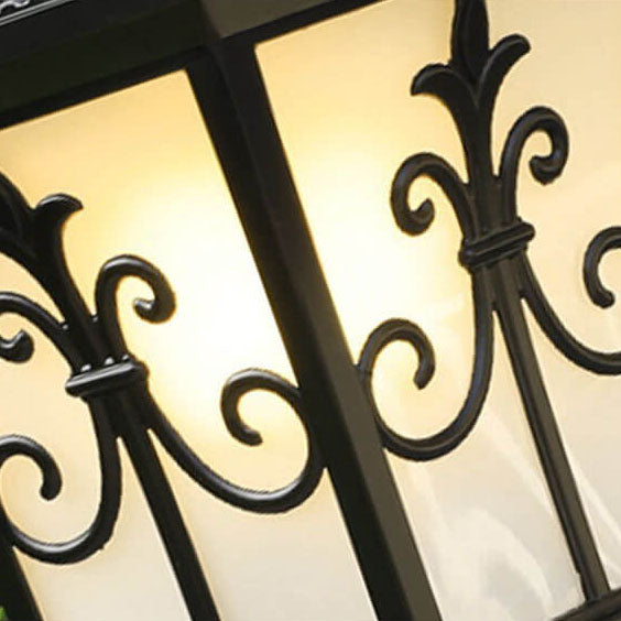 SolarLum Vintage LED Säulenleuchte | Wetterfest | Solar- und Strombetrieb | Dekorative Außenbeleuchtung