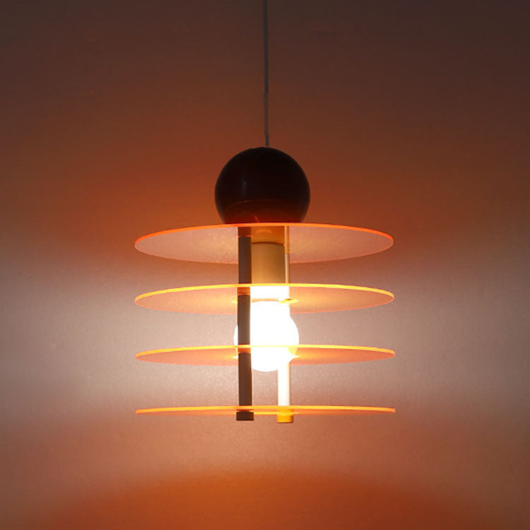 Aurova Nordic Acryl Pendelleuchte | Farbige Hängeleuchte | Modernes Design für Schlafzimmer & Wohnbereiche