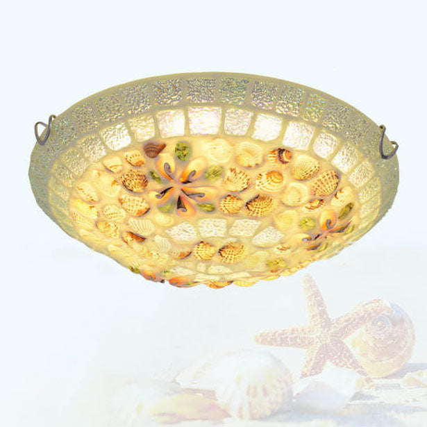 Shellique Tiffany Mosaik-Deckenleuchte | Kreatives Design | Einzigartige Muscheloptik | Stimmungsvolle Beleuchtung | 1-flammig
